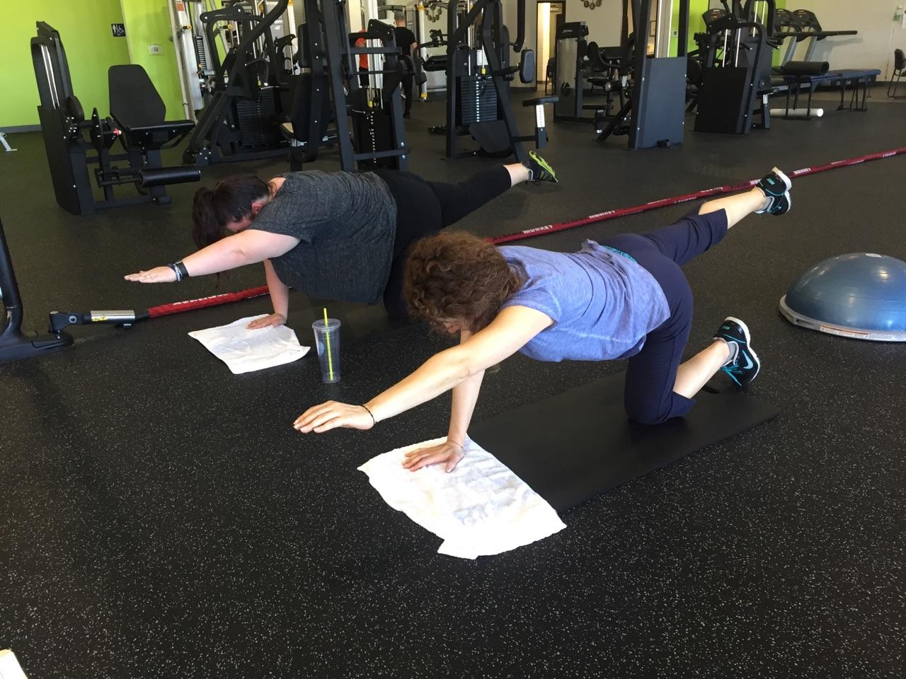 Alicia and Camilia planks MURRIETA 2017