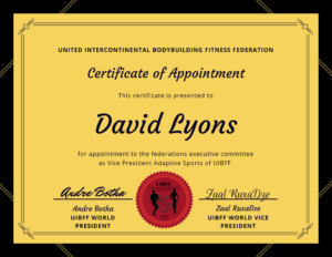 UIBFF Adaptive Sports Certificate