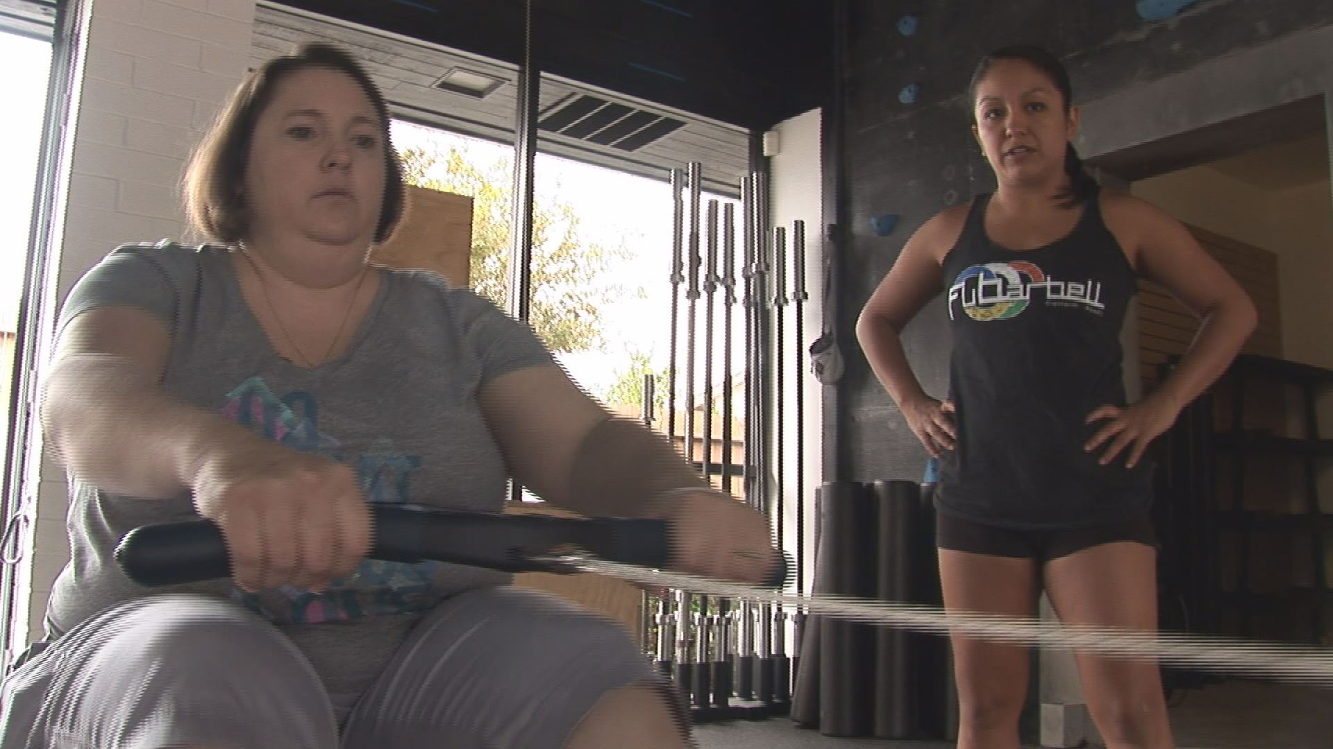 Tanya rowing