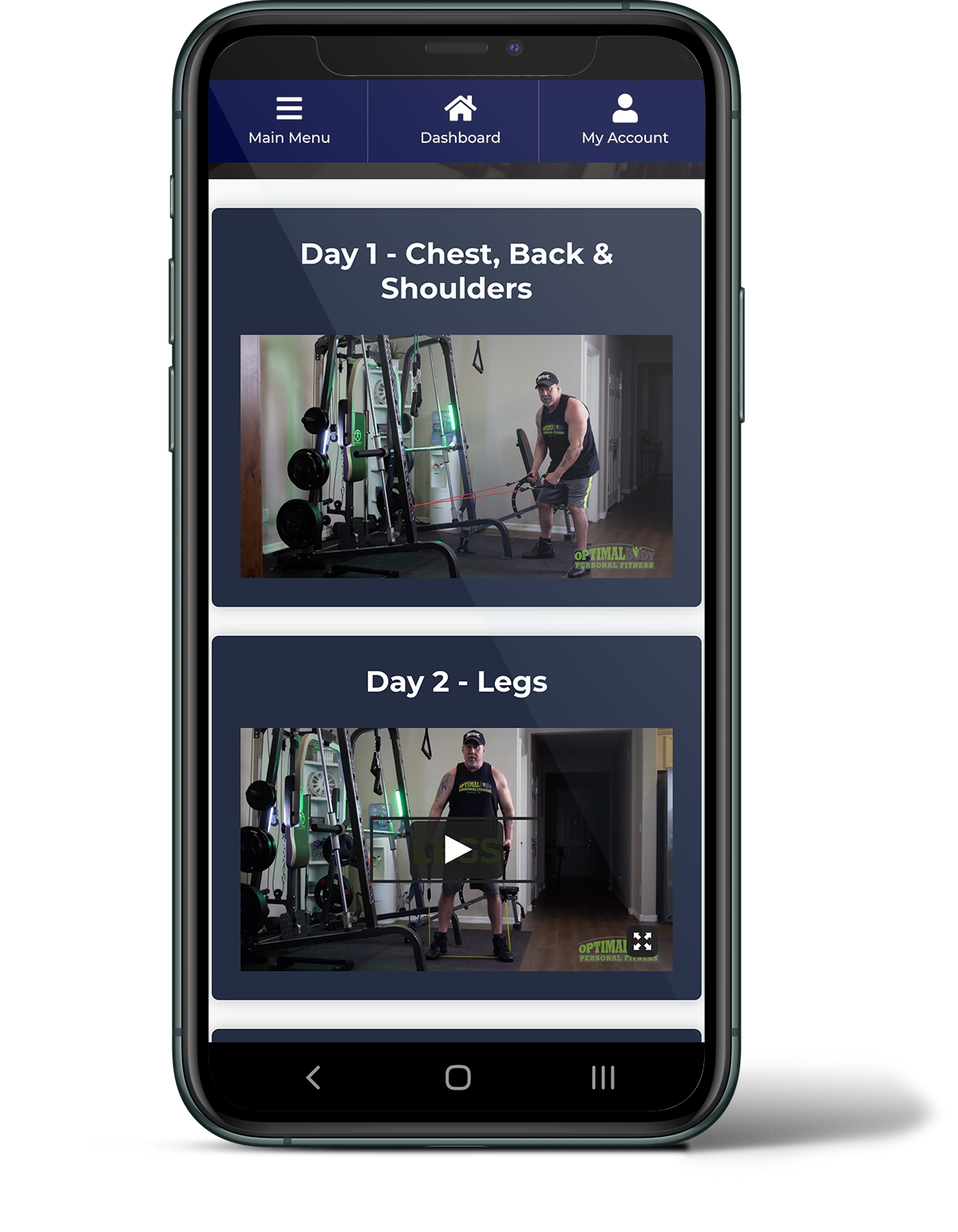 OptimalBody phone app