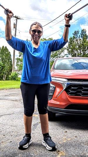 Rhonda Dodson feeling stronger through exercise