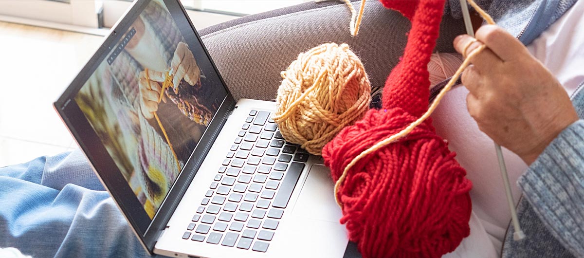 Learning how to knit