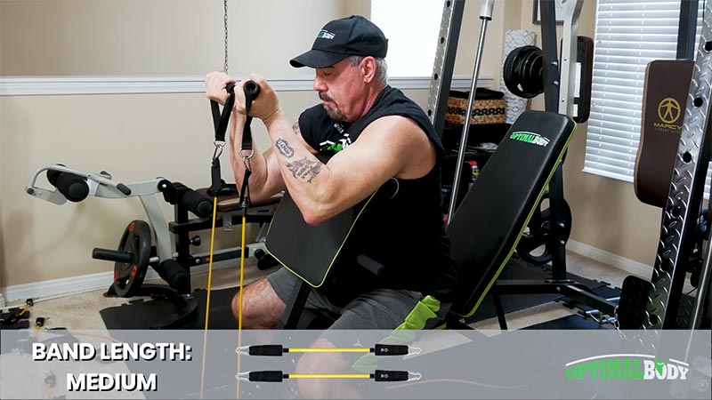 Doing preacher curls with the RBS4